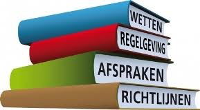 Boeken met de tekst Wetten, Regelgeving, Afspraken, Richtlijnen